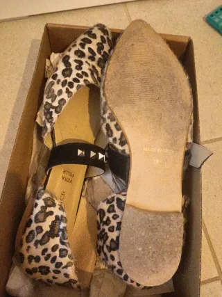 Ladyice Sandali Leopardati con Borchie