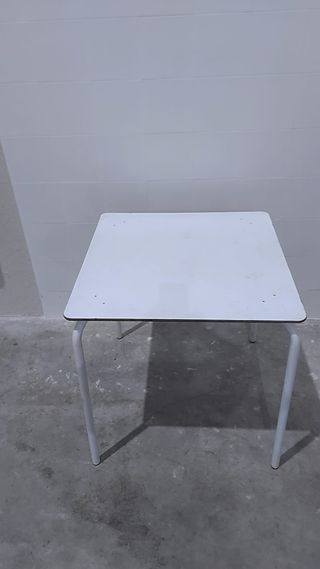 Lote 4 Mesas Metálicas Blancas Eventos