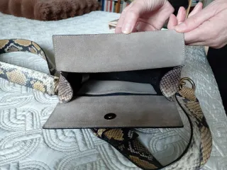 Bolso Uterqüe Piel Animal Print Marrón