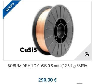 Bobina CuSi3 0.8mm (12.5kg)