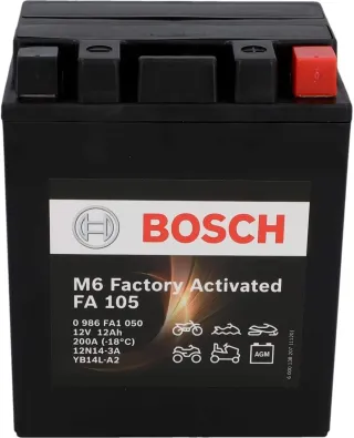 Bosch FA105 - Batería para Motocicletas AGM 12V 210A 12Ah