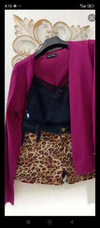 Lote de vaquero, sujetador y camiseta