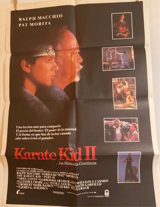 Cartel Cine Karate Kid II - La Historia Continúa