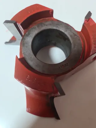 Fresa para tupi media caña eje 40mm