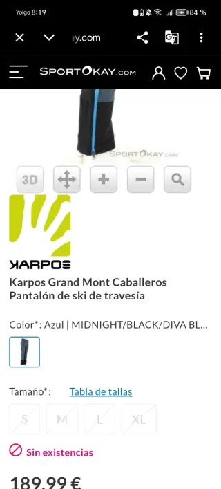 Pantalón Karpos Gran Mont Hombre esquí de travesía