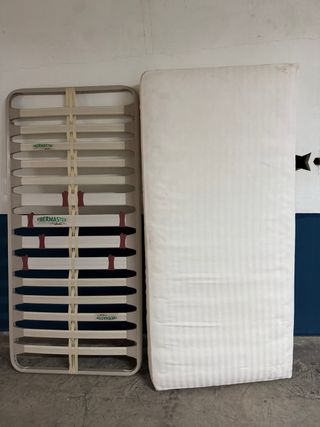 Colchón viscoelástico 90 con base láminas