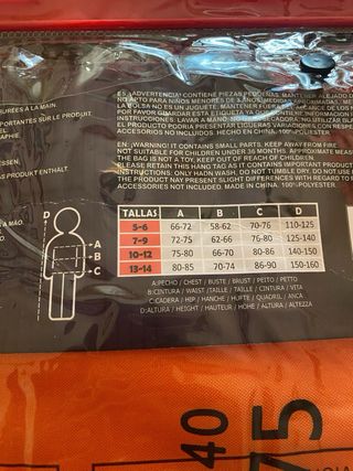 Disfraz Preso Infantil Naranja