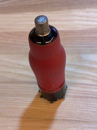 Válvula Miniwatt EF9 roja vintage radio
