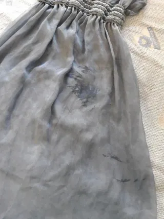 Abito lungo blu taglia unica