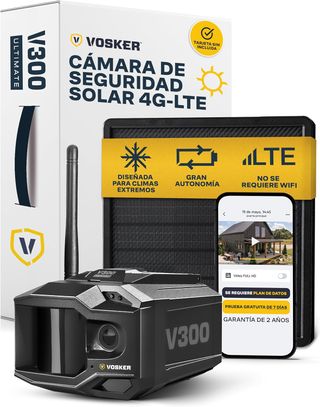 Vosker V300 Ultimate Cámara Seguridad Solar 4G-LTE