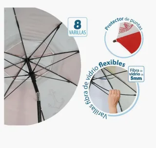 Sombrilla Atosa 240cm Playa