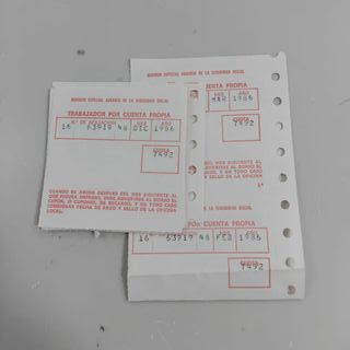 Cupones Recargo Seguridad Social Agrario