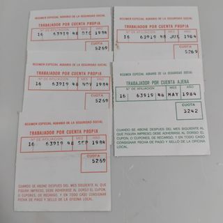 Cupones Recargo Seguridad Social Agrario