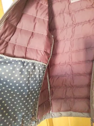 Abrigo plumas  gris hombre