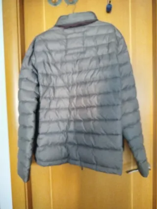 Abrigo plumas  gris hombre