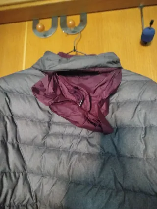 Abrigo plumas  gris hombre