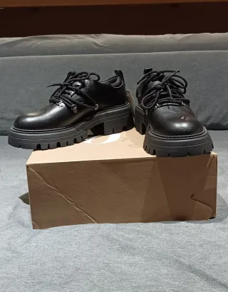 Zara Mocassini Loafer Nero Multi Laccio