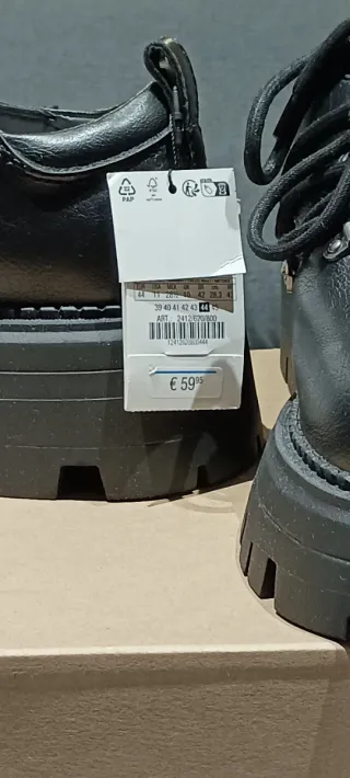 Zara Mocassini Loafer Nero Multi Laccio