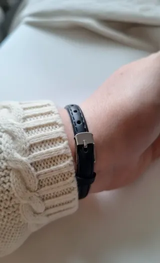 Orologio donna vintage nero e oro