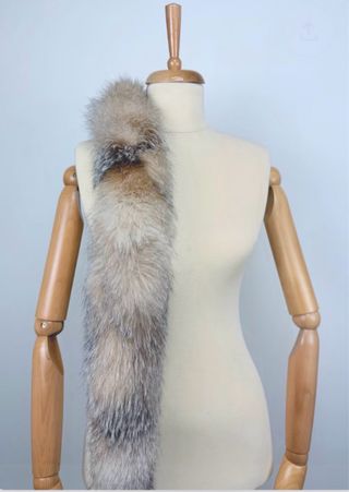 Stola grande ecologica elegante beige/marrone