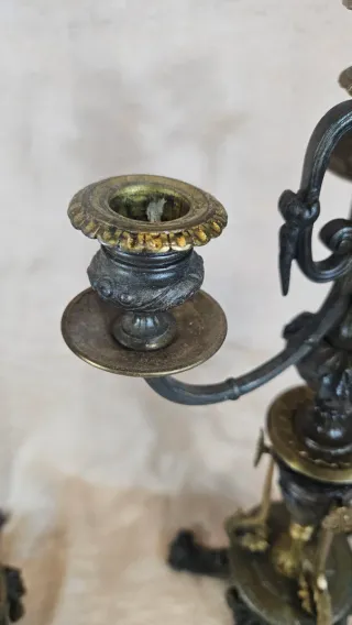 Candelabros Bronce Art Nouveau 1890