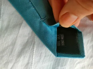 Corbata azul seda juvenil