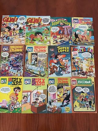 Lote 12 cómics vintage Colección Olé + Guai!