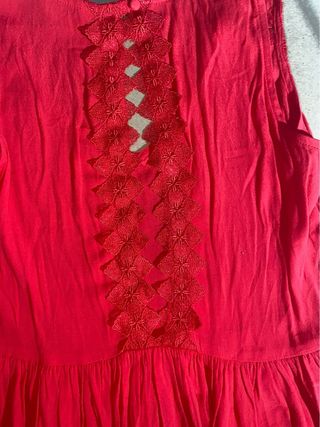 Blusa Naf Naf roja talla M