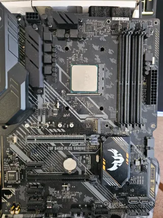 Placa Base ASUS TUF B450-PLUS GAMING+ryzen 2700x