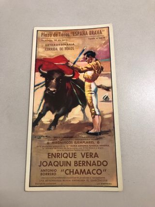 Postal Cartel Taurino antiguo