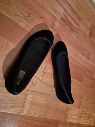 Bailarinas negras terciopelo Talla 39