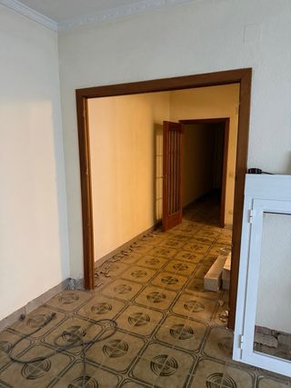 Puerta madera vintage con cristal