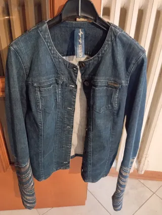 Giacca Guess Denim Donna inserti luminosi vedi fot