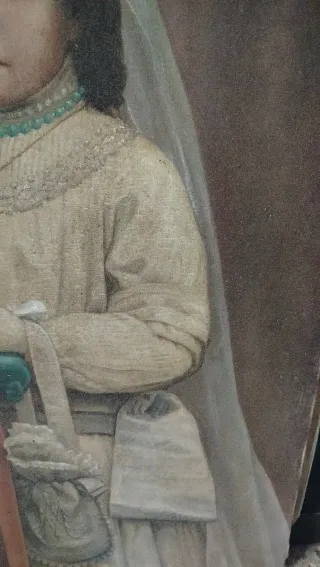 Cuadro al óleo antiguo siglo XIX