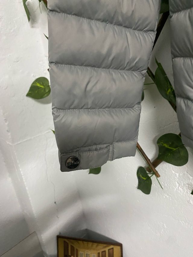 Chaqueta acolchada gris hombre