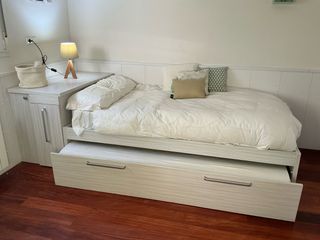 Cama nido con armario y zapatero