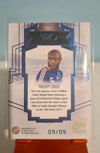 Futera Unique Gallas 09/09 Patch Memorabilia