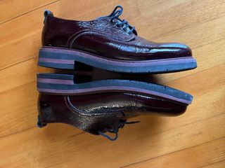 Scarpe stringate vernice bordeaux donna 39