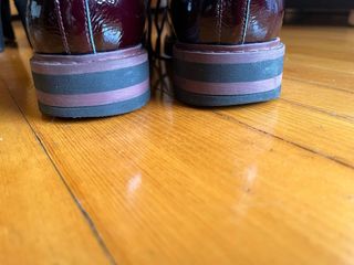 Scarpe stringate vernice bordeaux donna 39