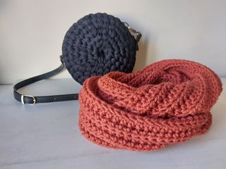 Bufanda nueva crochet infinita unisex