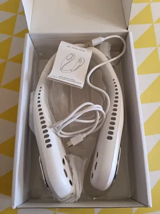 Ventilador Cuello Sin Aspas Blanco