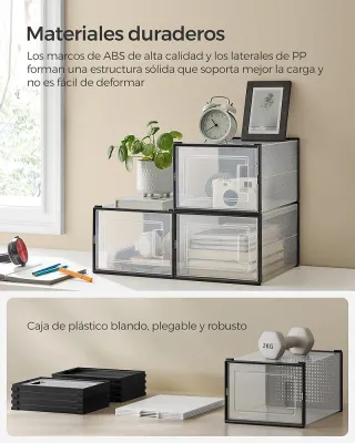 Zapatero Cajas Zapatos 18pcs SONGMICS LSP007B18