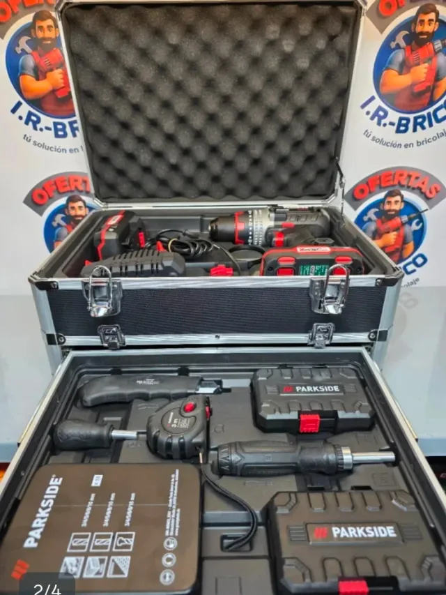 Set Taladro Percutor Parkside Performance 20V