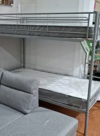 Litera doble cama  con colchones