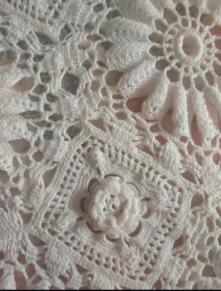 Colcha de ganchillo vintage