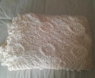 Colcha de ganchillo vintage