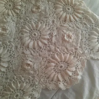 Colcha de ganchillo vintage