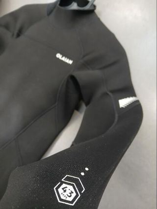 Neopreno surf Hombre agua fría 4/3mm 500 negro