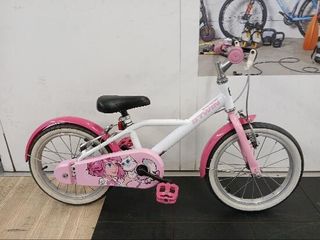 BTWIN niño 4,5 años 500 Robot Girl Blanco Rosa