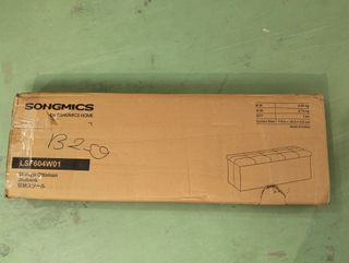 Puff Baúl Almacenaje 110cm 300kg SONGMICS LSF604W01